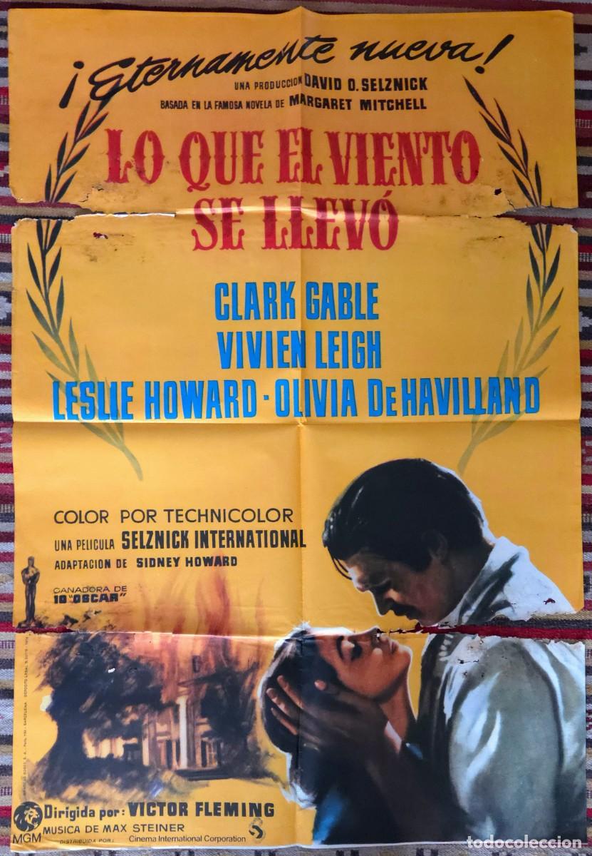 Cine: Lo que el viento se llev&oacute; 1974 &ndash; Cartel original + juego completo 12 fotocromos MGM