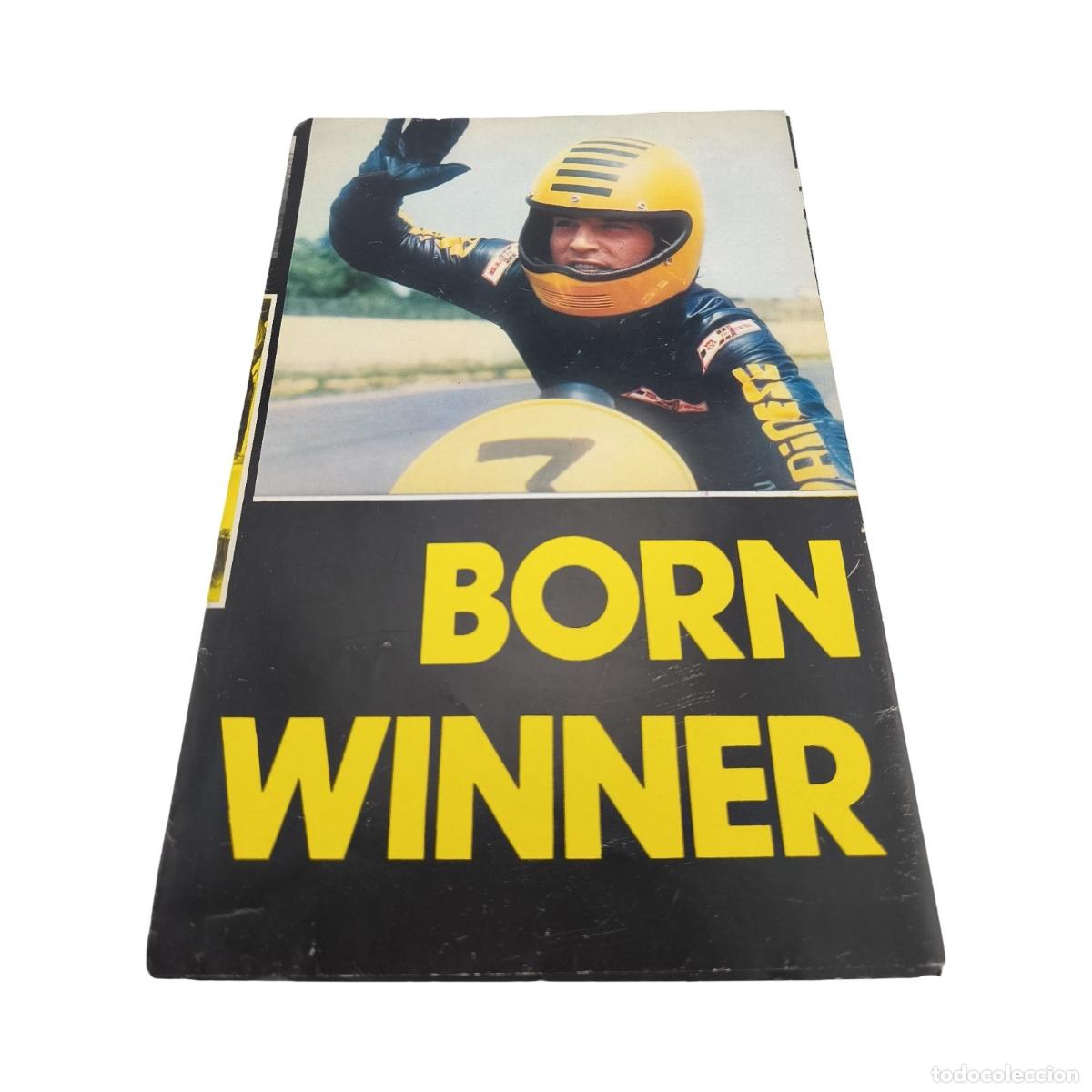 Cine: Born Winner / L'ambizioso (1975) - Press Kit / Gu&iacute;a de Prensa Desplegable Triple (66x33 cm) - Joe Da