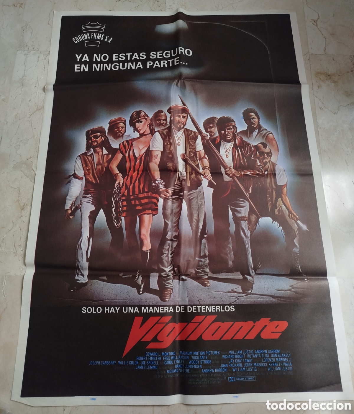 Cine: Vigilante. Cartel gran formato