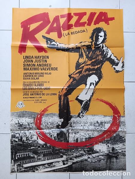 Cine: CPE 0026 RAZZIA (LA REDADA) JOSE ANTONIO DE LA LOMA MATAIX POSTER ORIGINAL 70X100 ESTRENO raro