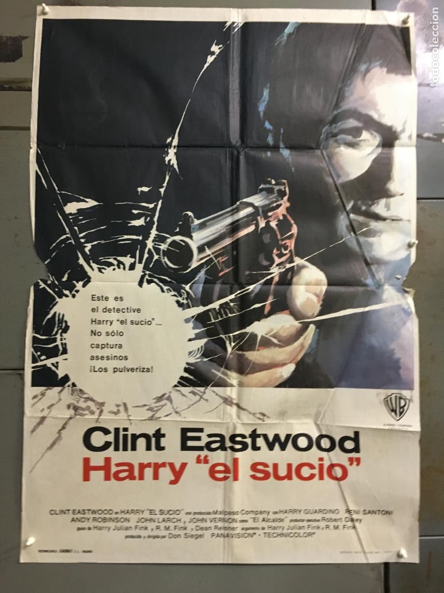 Cine: ODC C737 HARRY EL SUCIO CLINT EASTWOOD POSTER ORIGINAL 70X100 ESTRENO