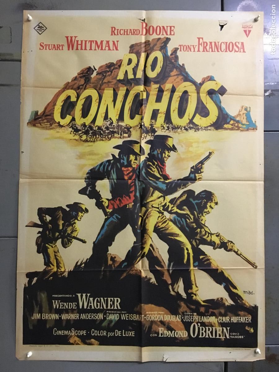 Cin&eacute;ma: ODC C770 RIO CONCHOS GORDON DOUGLAS RICHARD BOONE MAC POSTER ORIGINAL 70X100 ESTRENO