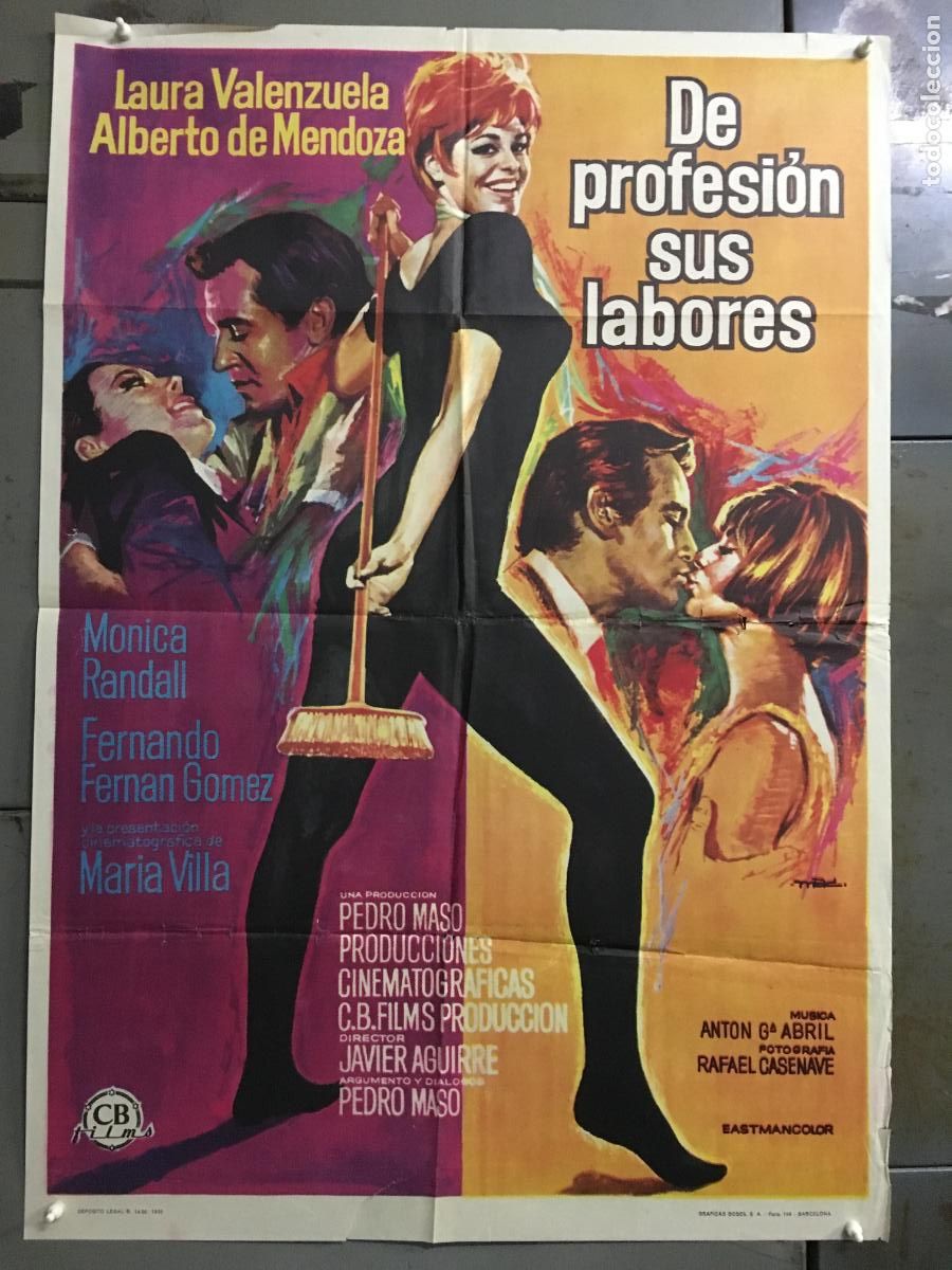 Cine: ODC C773 DE PROFESION SUS LABORES LAURA VALENZUELA MAC POSTER ORIGINAL 70X100 ESTRENO