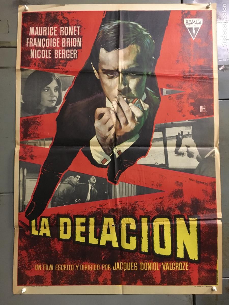 Cine: ODC C775 LA DELACION MAURICE RONET POSTER ORIGINAL 70X100 ESTRENO