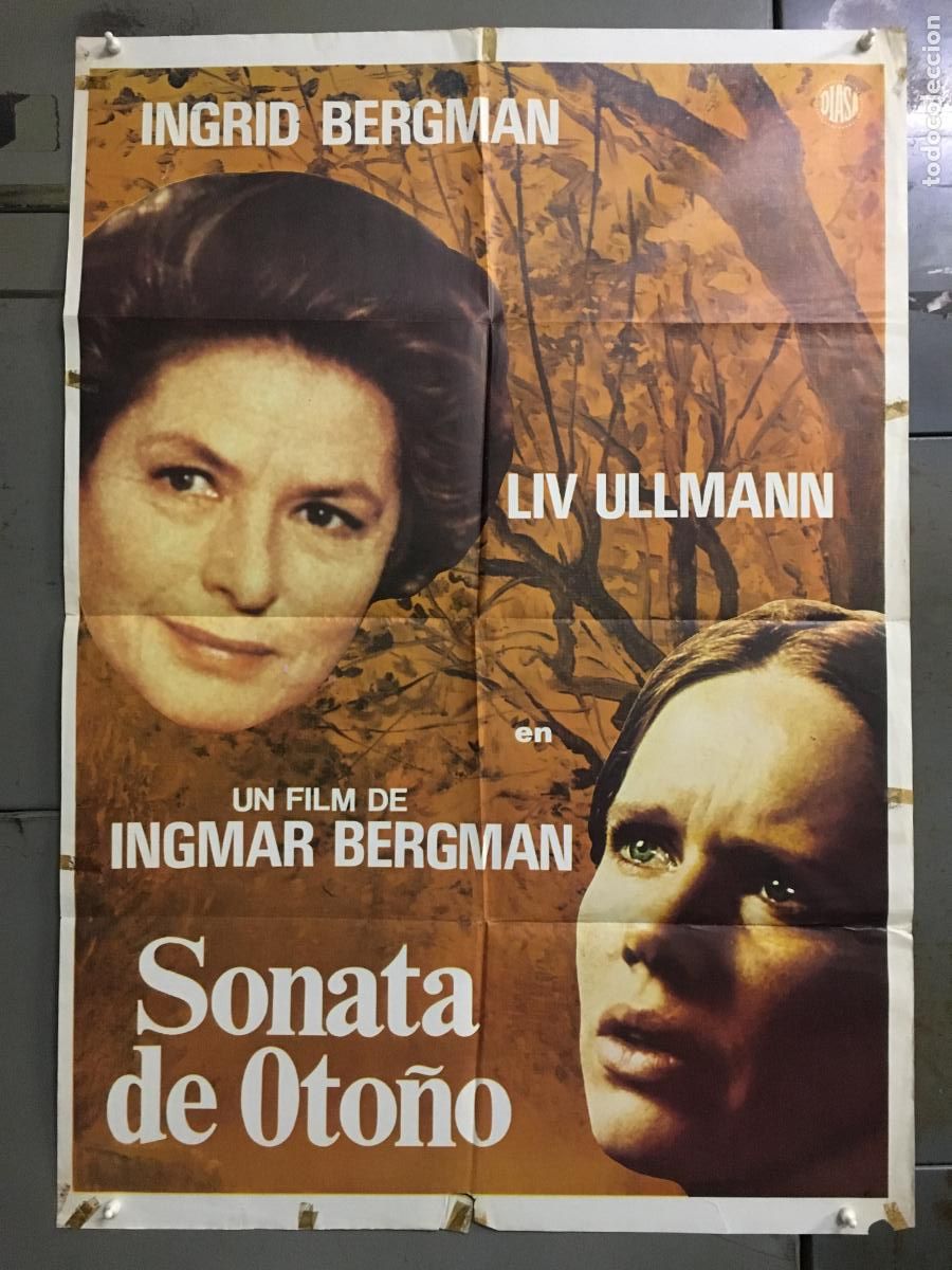 Cine: ODC C776 SONATA DE OTO&Ntilde;O INGRID INGMAR BERGMAN LIV ULLMAN POSTER ORIGINAL 70X100 ESTRENO