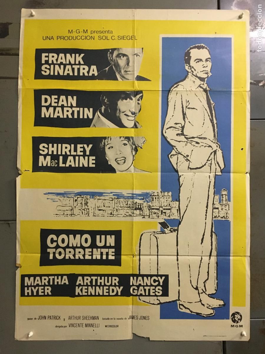 Cin&eacute;ma: ODC C789 COMO UN TORRENTE FRANK SINATRA DEAN MARTIN MACLAINE POSTER ORIGINAL 70X100 ESPA&Ntilde;OL R-72