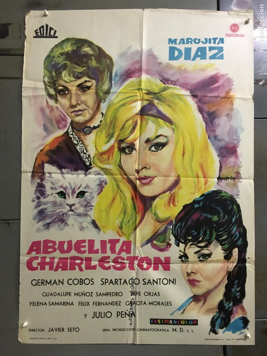 Cin&eacute;ma: ODC C797 ABUELITA CHARLESTON MARUJITA DIAZ JAVIER SETO EMERIO POSTER ORIGINAL 70X100 ESTRENO
