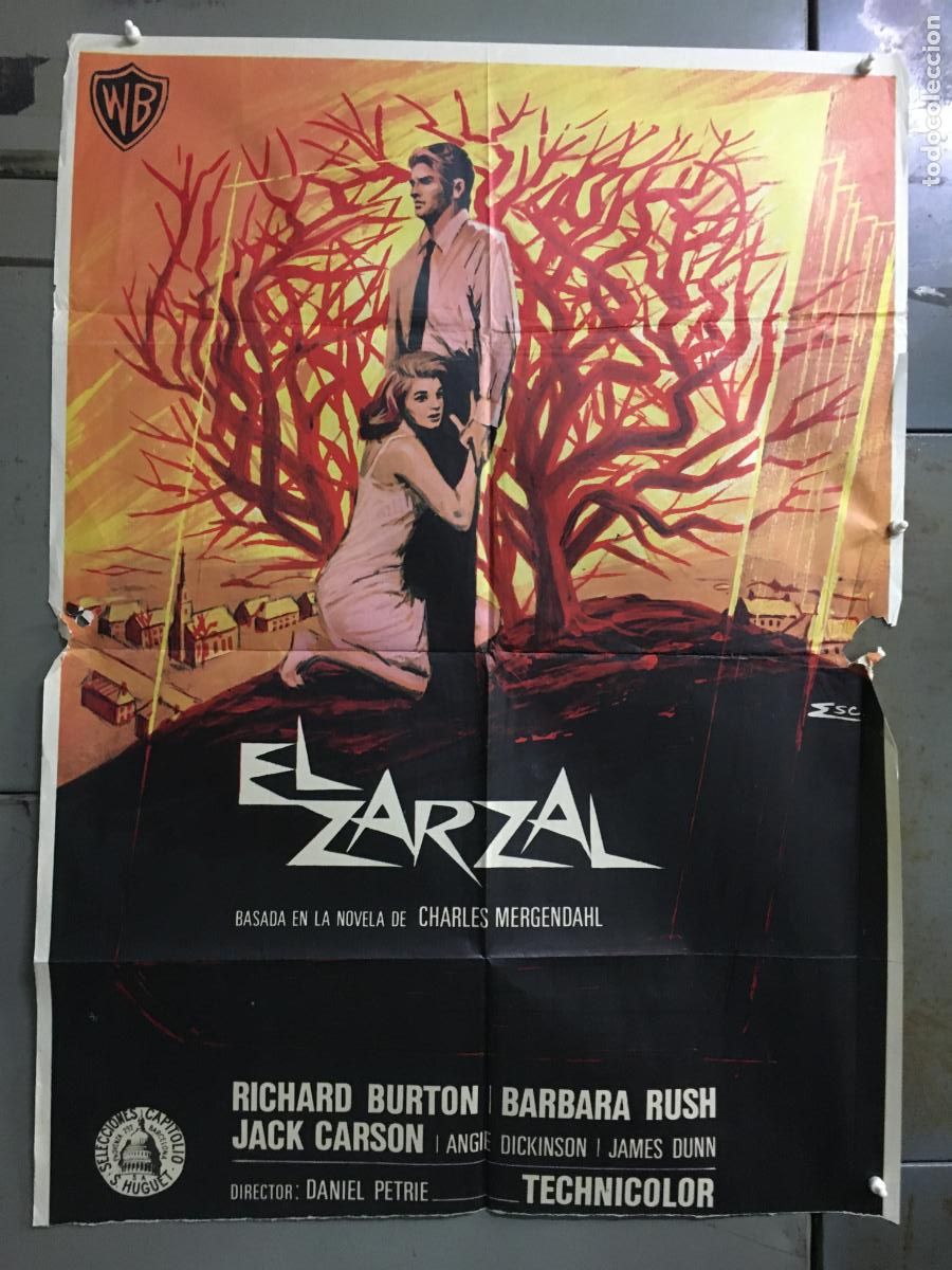Cinema: ODC C838 EL ZARZAL RICHARD BURTON ANGIE DICKINSON BARBARA RUSH POSTER ORIGINAL 70X100 ESTRENO