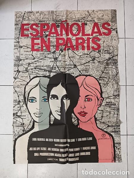 Cinema: VKD 2598 ESPA&Ntilde;OLAS EN PARIS ANA BELEN ROBERTO BODEGAS POSTER ORIGINAL ESTRENO 70X100 A