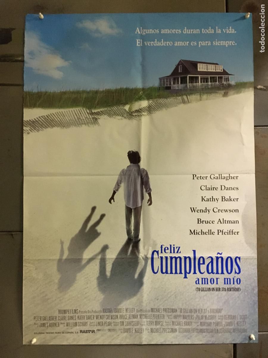 Cinema: ODC C850 FELIZ CUMPLEA&Ntilde;OS AMOR MIO PETER GALLAGHER CLAIRE DANES POSTER ORIGINAL 70X100 ESTRENO h1