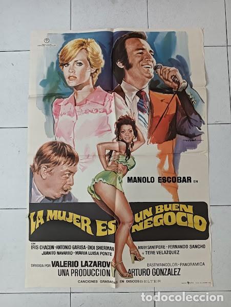 Cin&eacute;ma: VKD 2608 LA MUJER ES UN BUEN NEGOCIO MANOLO ESCOBAR DIDI SHERMAN MAC POSTER ORIGINAL 70X100 ESTRENO