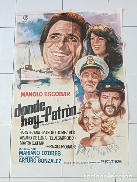 Cin&eacute;ma: VKD 2610 DONDE HAY PATRON MANOLO ESCOBAR MAC POSTER ORIGINAL 70X100 ESTRENO
