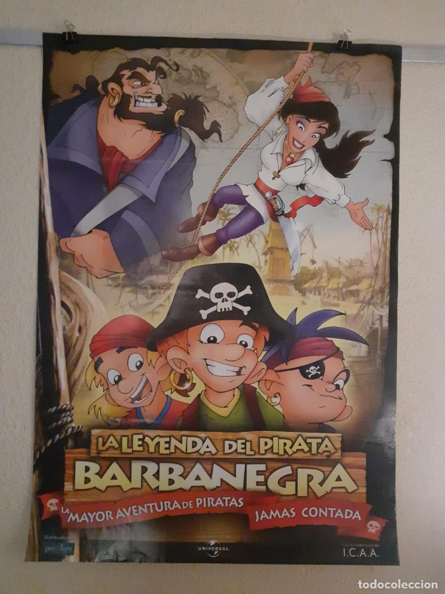 Cine: Cartel Original de Cine: La Leyenda del Pirata Barbanegra (2001) - Animaci&oacute;n