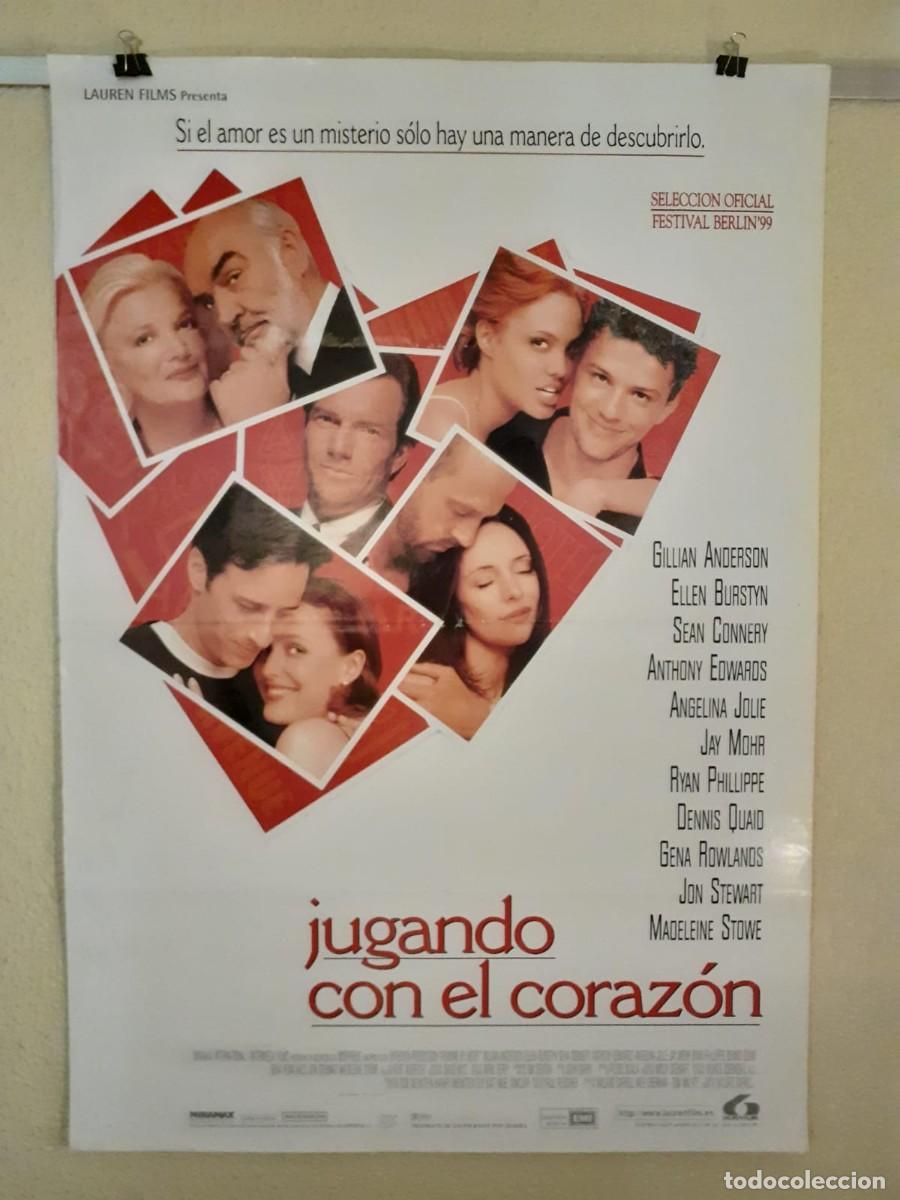 Cine: Cartel Original de Cine: Jugando con el Coraz&oacute;n (1999) - Sean Connery, Angelina Jolie