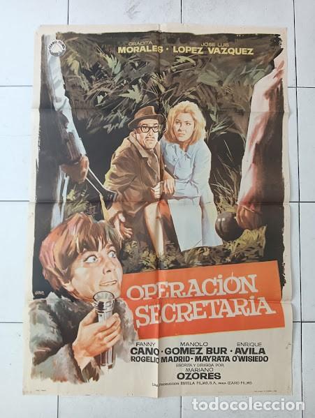 Cinema: VKD 2622 OPERACION SECRETARIA GRACITA MORALES JOSE LUIS LOPEZ VAZQUEZ POSTER ORIGINAL 70X100 ESTRENO