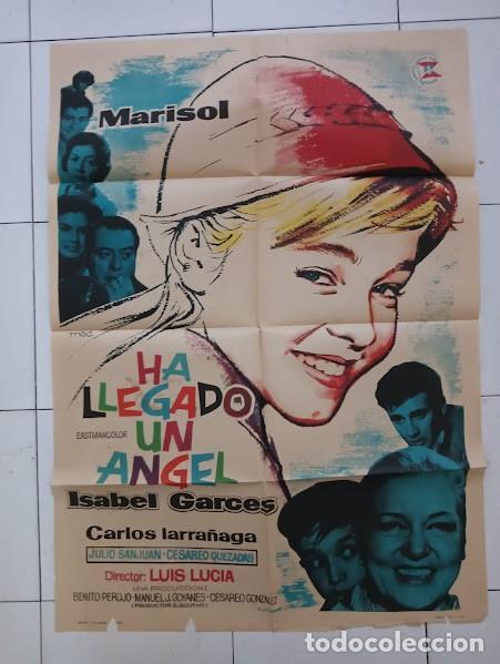 Cine: VKD 2629 HA LLEGADO UN ANGEL MARISOL CARLOS LARRA&Ntilde;AGA MAC POSTER ORIGINAL ESTRENO 70X100