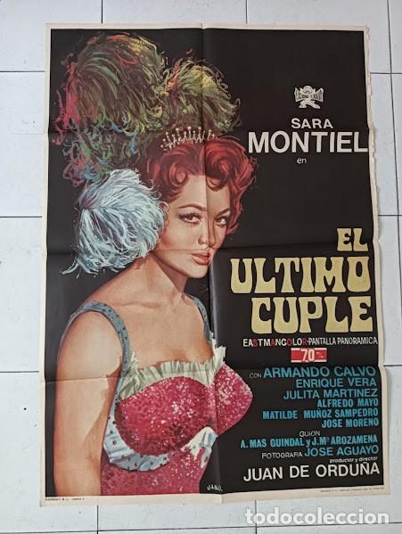 Cine: VKD 2632 EL ULTIMO CUPLE SARA MONTIEL JANO POSTER ORIGINAL 70X100 ESPA&Ntilde;OL R-73