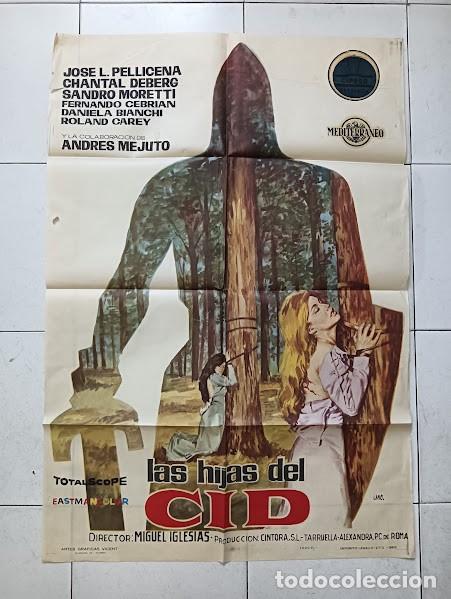 Cine: VKD 2641 LAS HIJAS DEL CID MIGUEL IGLESIAS POSTER ORIGINAL 70X100 ESTRENO