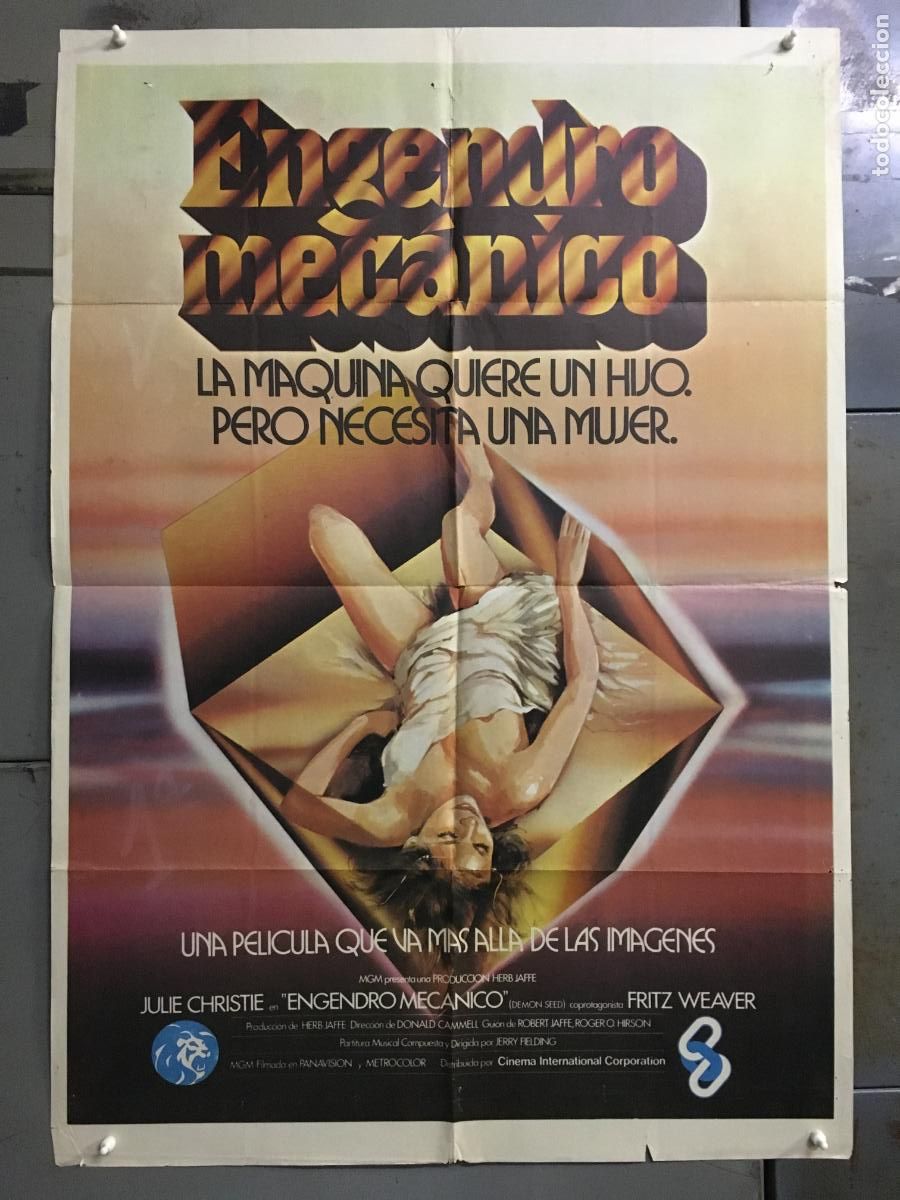 Cinema: ODC C869 ENGENDRO MECANICO JULIE CHRISTIE POSTER ORIGINAL ESTRENO 70X100