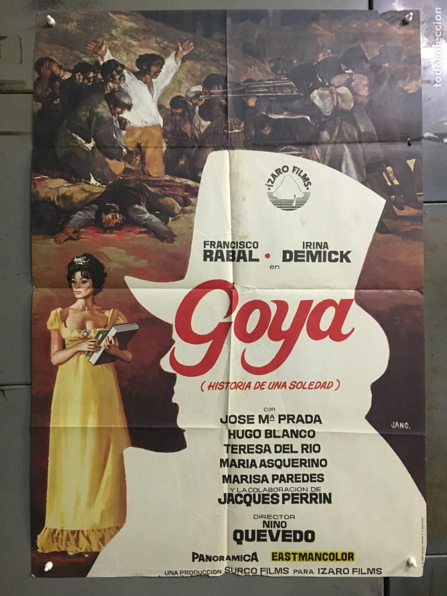 Cinema: ODC C870 GOYA FRANCISCO RABAL INMA DE SANTIS JANO POSTER ORIGINAL 70X100 ESTRENO