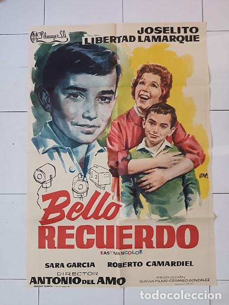 Cin&eacute;ma: VKD 2627 BELLO RECUERDO JOSELITO LIBERTAD LAMARQUE JANO POSTER ORIGINAL 70X100 ESTRENO