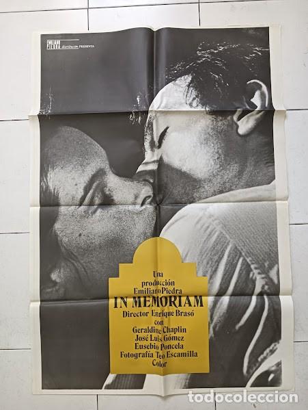 Kino: VKD 2647 IN MEMORIAM CRUZ NOVILLO GERALDINE CHAPLIN EUSEBIO PONCELA POSTER ORIGINAL 70X100 ESTRENO