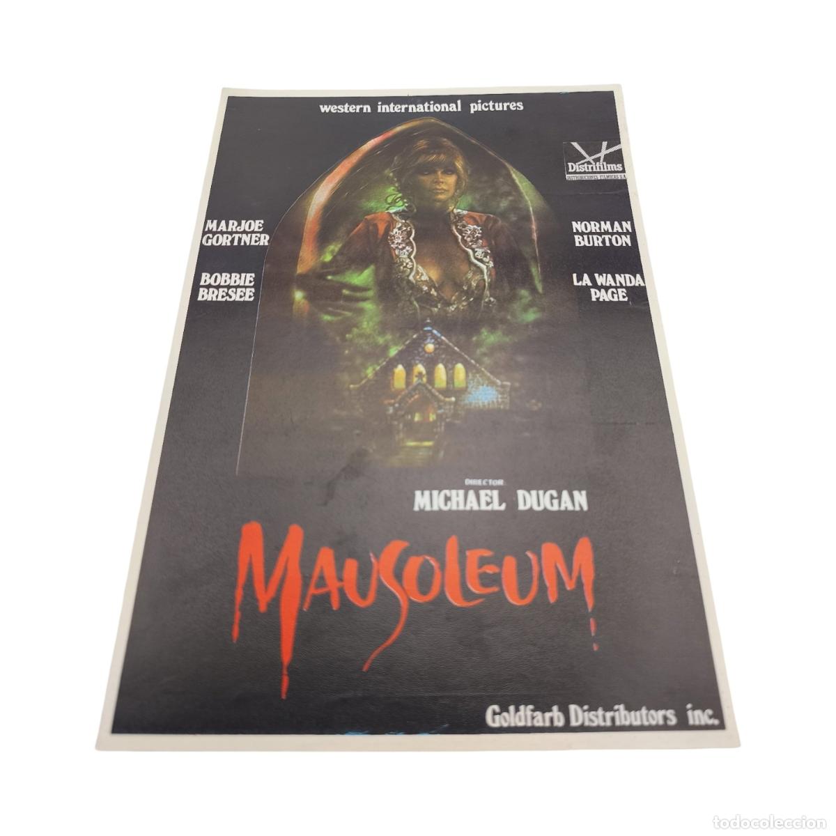 Cine: Mausoleum (1983) - Gu&iacute;a de Prensa / Folleto Promocional de Cine (Distrifilms, 31x22 cm) - Bobbie Bre