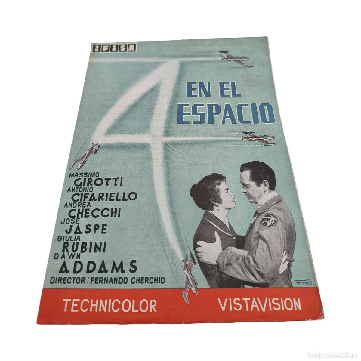 Cine: 4 en el espacio / I quattro del getto tonante (1955) - Gu&iacute;a de Prensa / Dosier Promocional Desplegab