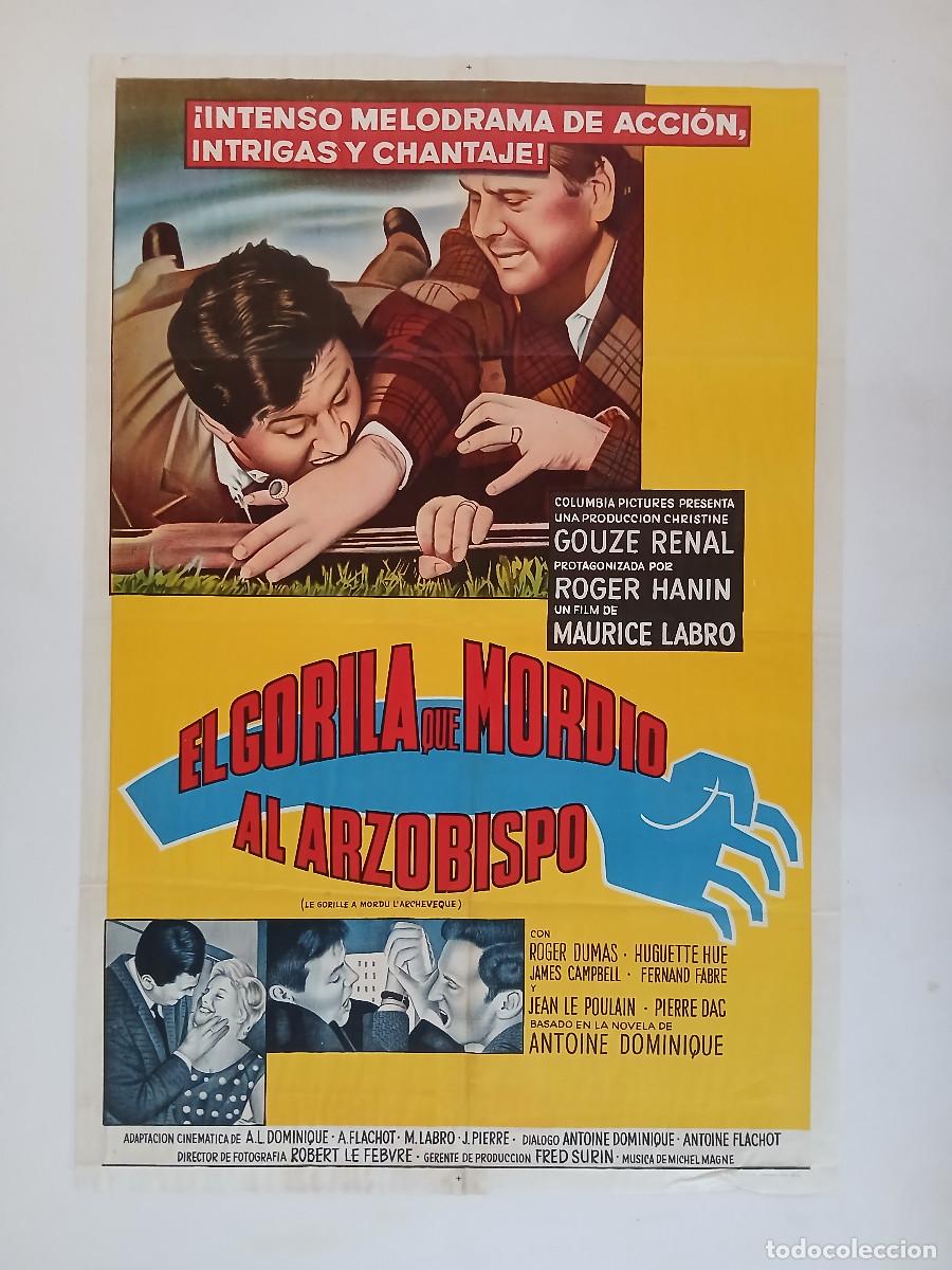 Cine: EL TREN DE LA MUERTE (1962) cartel argentino 110x75 litografico ROGER HANIN FRANCIA gorille