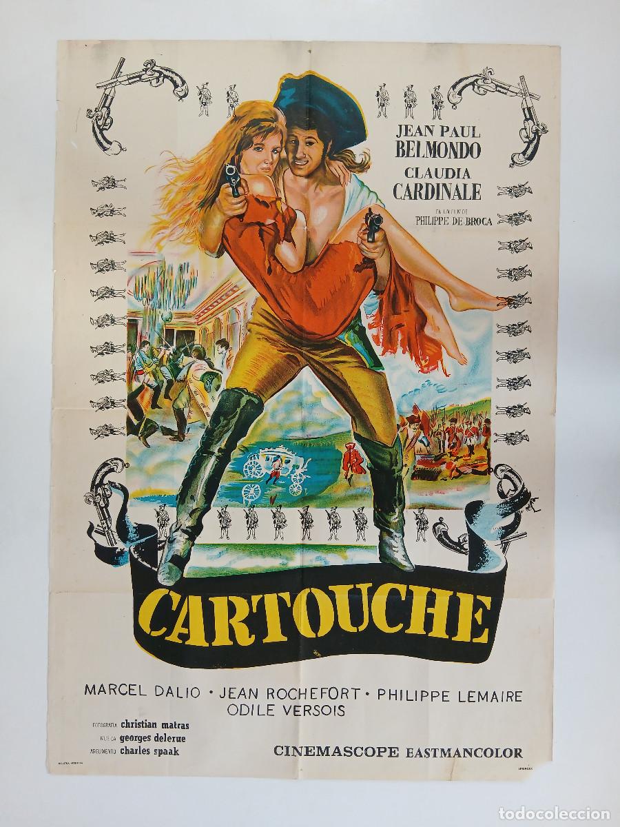 Cine: CARTOUCHE EL BANDOLERO AMADO (1962) cartel argentino 110x75 litografico jean Paul Belmondo