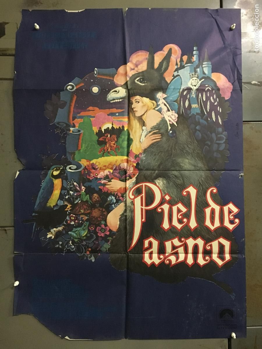 Cine: ODC C897 PIEL DE ASNO CATHERINE DENEUVE JEAN MARAIS POSTER ORIGINAL 70X100 ESTRENO