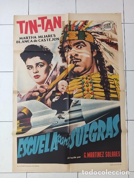 Cine: VKD 2655 ESCUELA PARA SUEGRAS GERMAN VALDES TIN TAN POSTER ORIGINAL 70X100 ESTRENO
