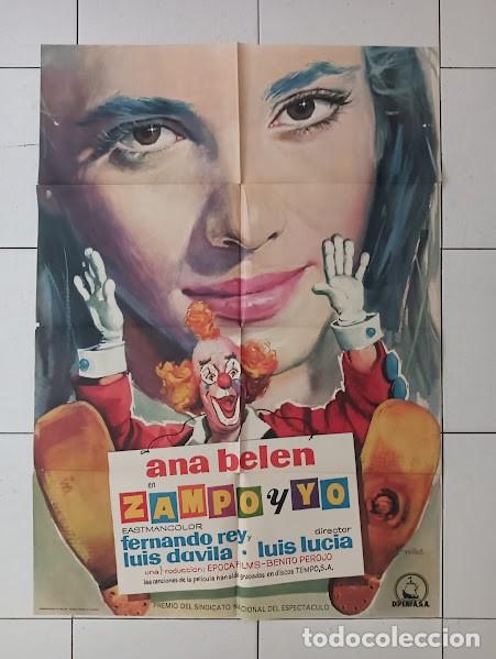 Cine: VKD 2657 ZAMPO Y YO ANA BELEN CIRCO POSTER ORIGINAL 70X100 ESTRENO