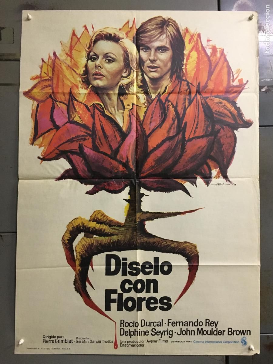 Cine: ODC C914 DISELO CON FLORES ROCIO DURCAL MAC POSTER ORIGINAL ESTRENO 70X100