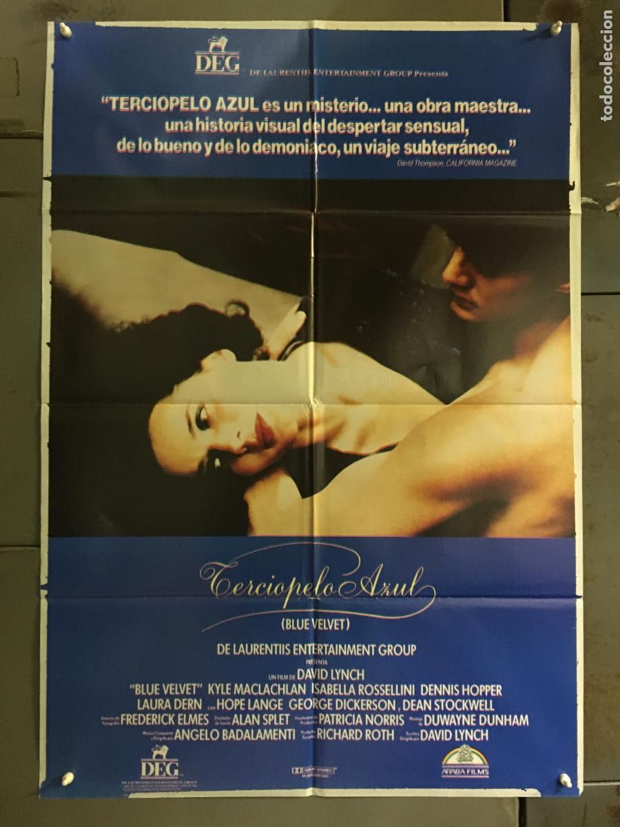 Cine: ODC C916 TERCIOPELO AZUL DAVID LYNCH POSTER ORIGINAL 70X100 ESTRENO