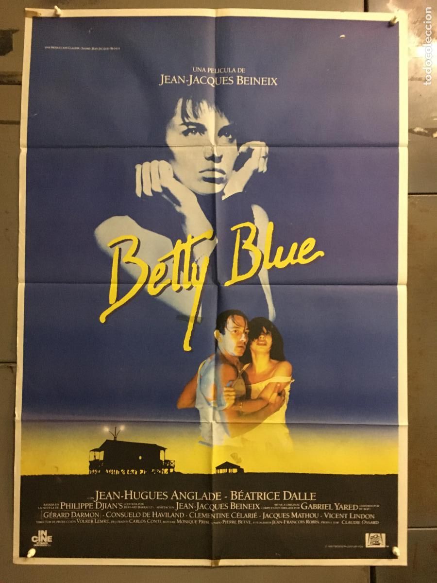 Cine: ODC C920 BETTY BLUE JEAN-JACQUES BEINEIX BEATRICE DALLE POSTER ORIGINAL 70X100 ESTRENO