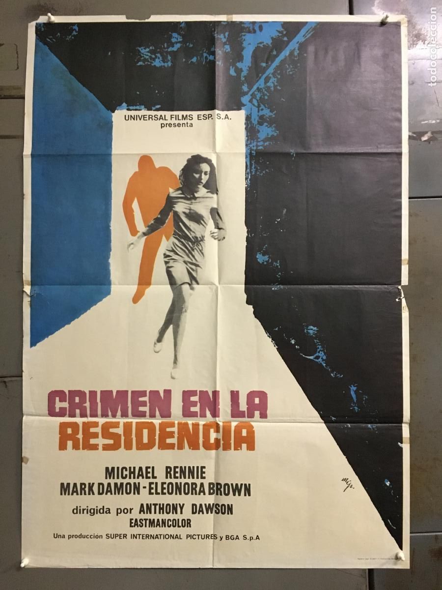Cine: ODC C924 CRIMEN EN LA RESIDENCIA MARGHERITI BAVA POSTER ORIGINAL 70X100 ESTRENO