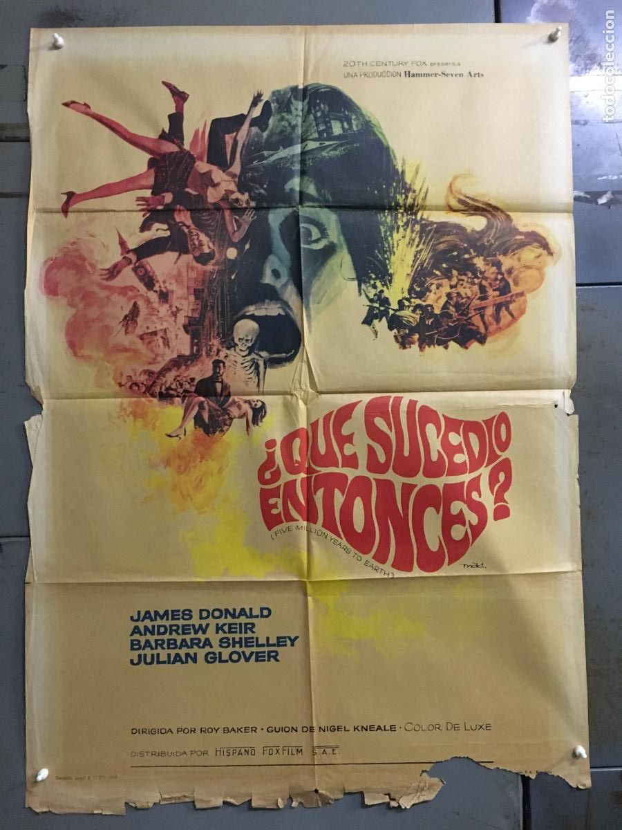 Cine: ODC C929 QUE SUCEDIO ENTONCES BARBARA SHELLEY HAMMER MAC POSTER ORIGINAL 70X100 ESTRENO