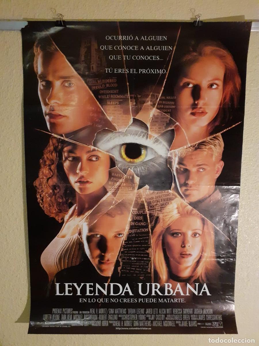 Cine: Cartel Original de Cine: Leyenda Urbana (1998) - Jared Leto, Robert Englund - 98x68 cm