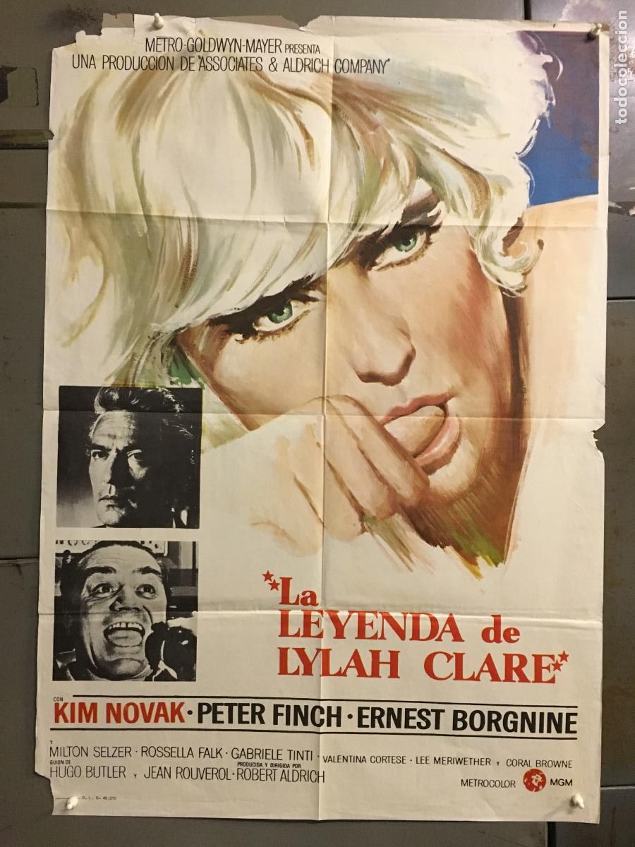 Cine: ODC C934 LA LEYENDA DE LYLAH CLARE KIM NOVAK ROBERT ALDRICH POSTER ORIGINAL 70X100 ESTRENO
