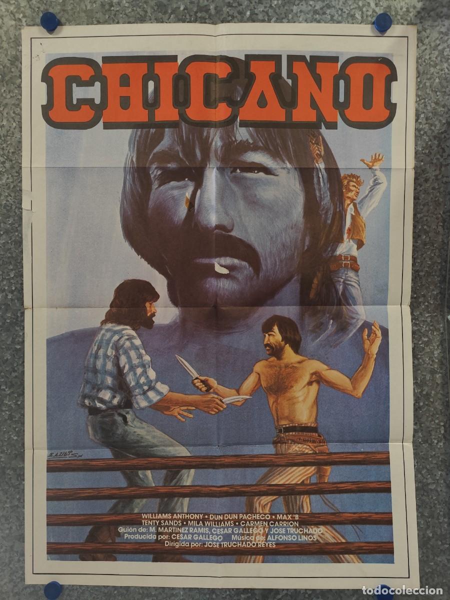 Cine: CHICANO. William Anthony , Dum Dum Pacheco, Max B., (Jos&eacute; Truchado Reyes). POSTER ORIGINAL
