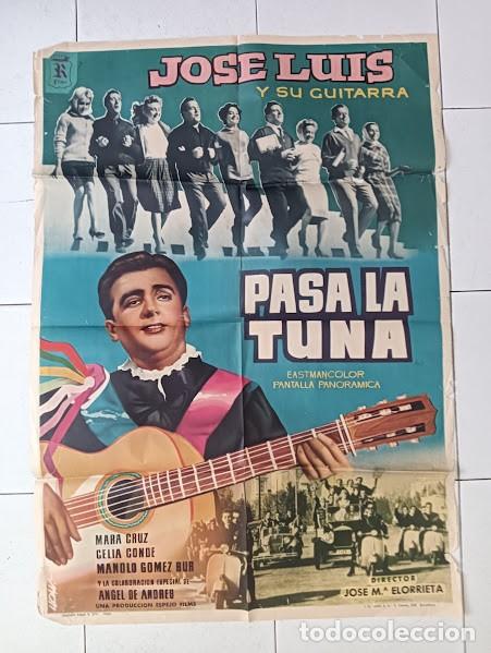 Cine: VKD 2661 PASA LA TUNA JOSE LUIS VESPA MARA CRUZ ELORRIETA LLOAN POSTER ORIGINAL 70X100 ESTRENO