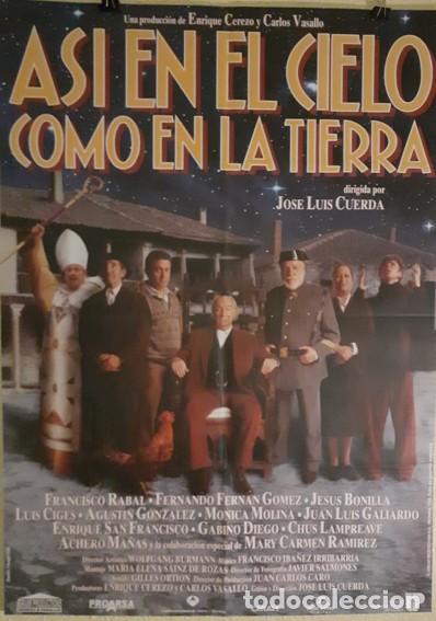Cine: Cartel Original de Cine: As&iacute; en el Cielo como en la Tierra (1995) - Jos&eacute; Luis Cuerda