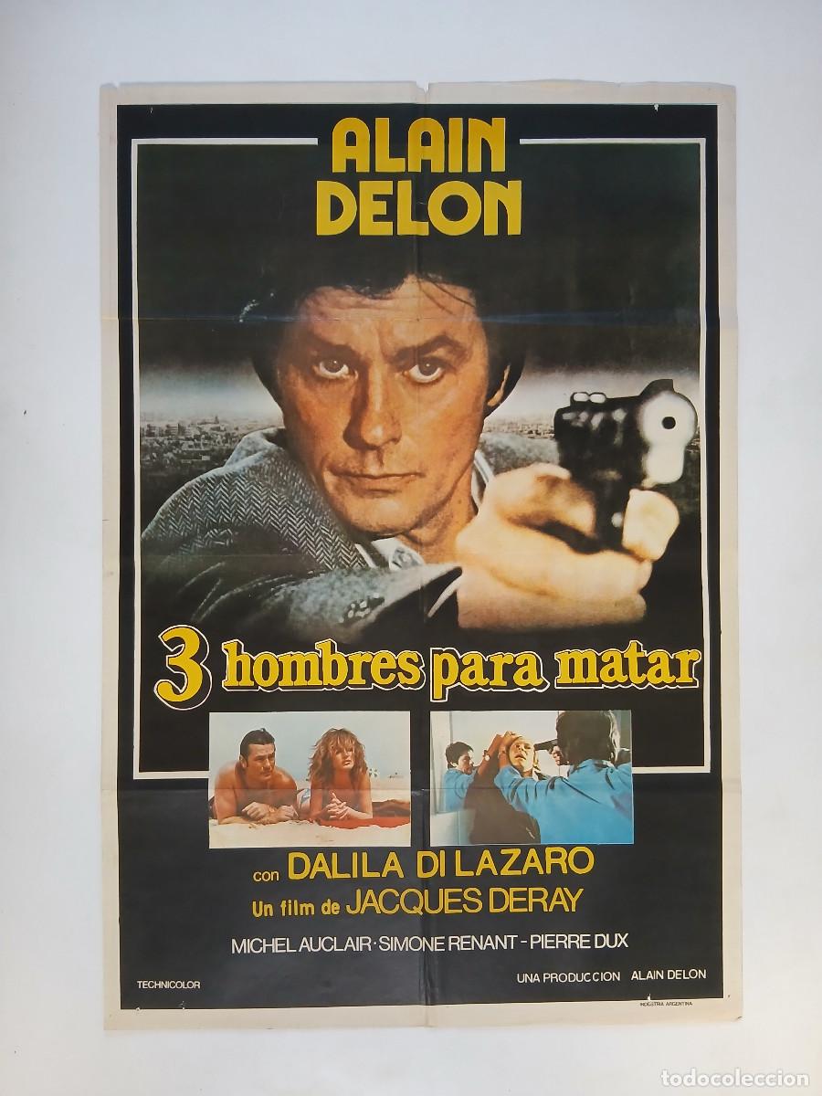 Cine: EL DERECHO A MATAR (1980) cartel argentino 110x75 litografico Alain Delon Jacques Deray