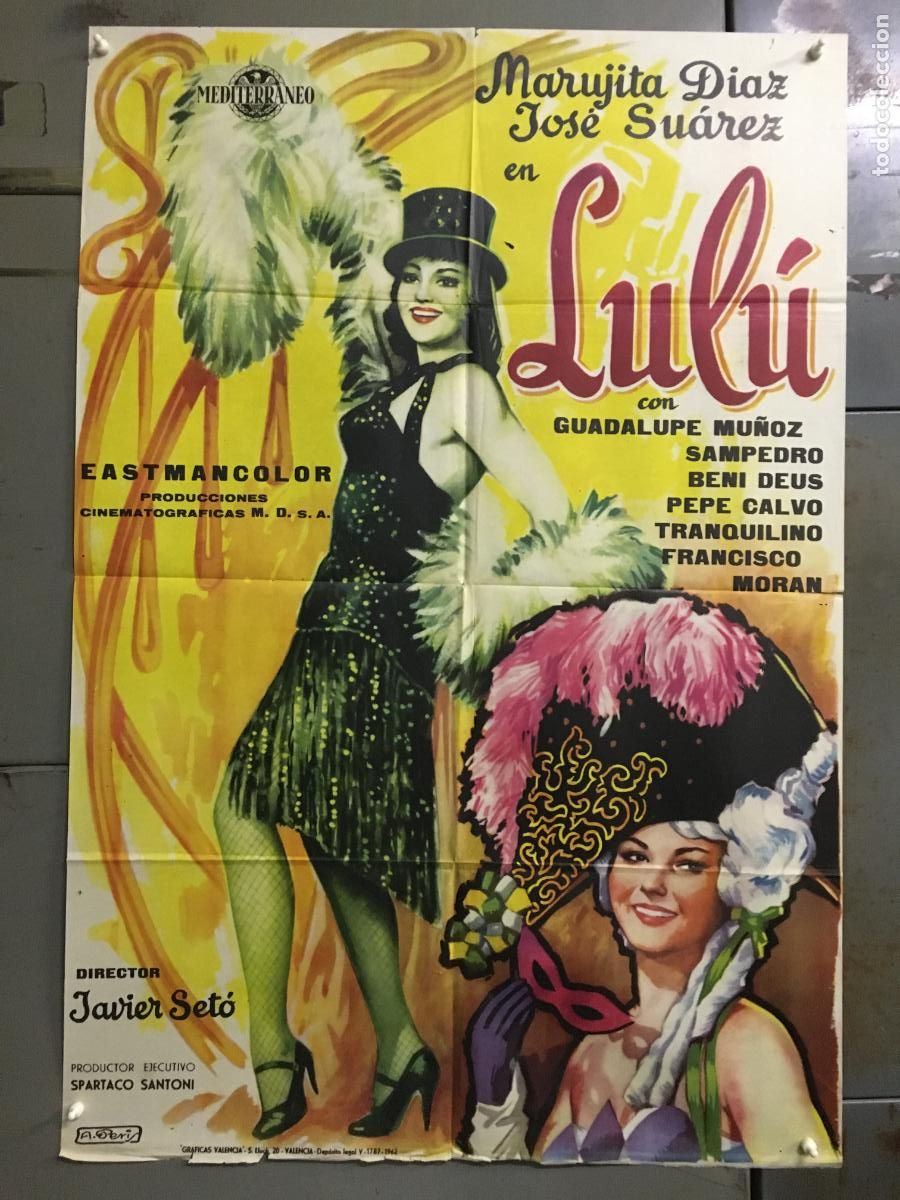 Cine: ODC C952 LULU MARUJITA DIAZ PERIS ARAGO POSTER ORIGINAL 70X100 ESTRENO