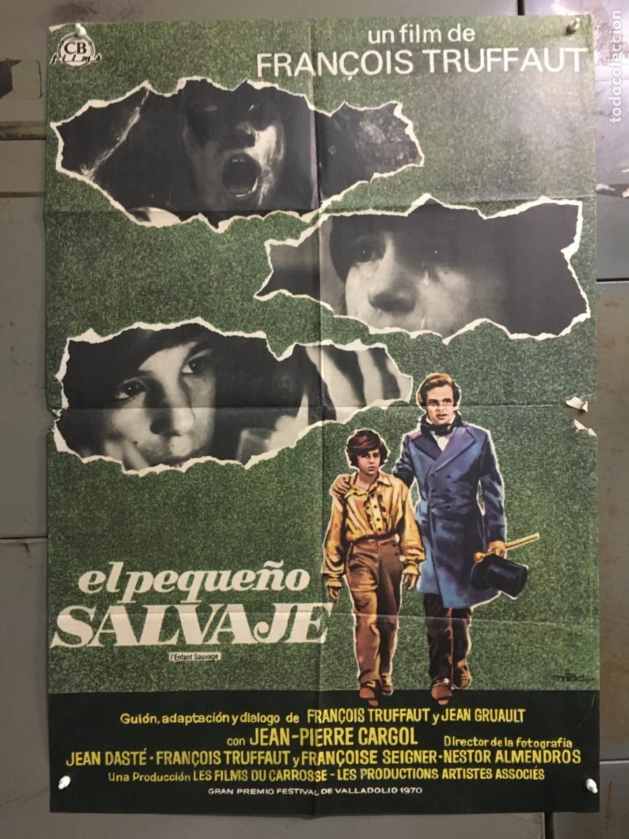 Cine: ODC C960 EL PEQUE&Ntilde;O SALVAJE TRUFFAUT MAC POSTER ORIGINAL 70X100 ESTRENO