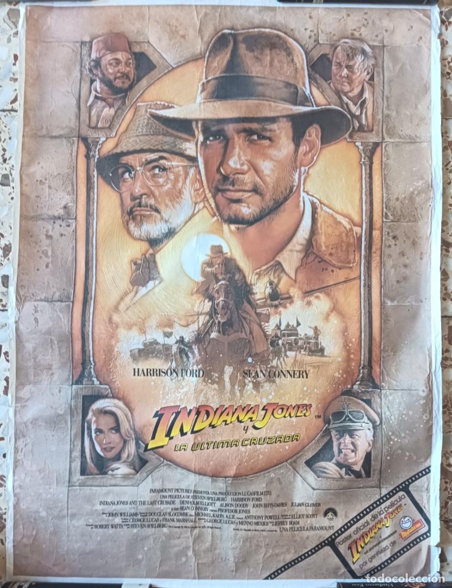 Cine: Cartel oficial de la pel&iacute;cula Indiana Jones y la &uacute;ltima Cruzada (Matutano)