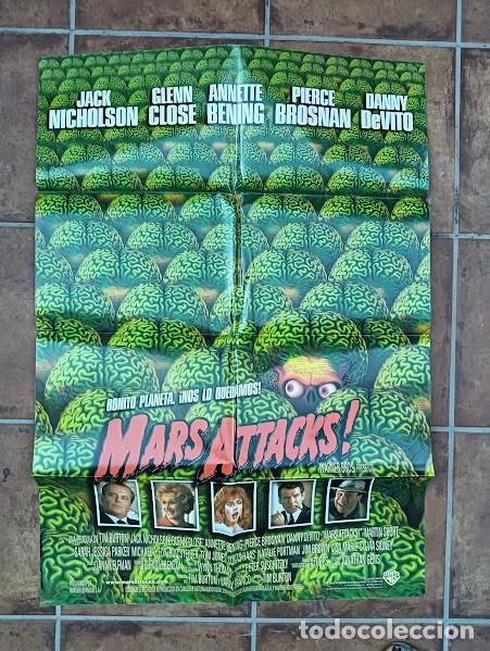 Cine: VKD 2670 MARS ATTACKS TIM BURTON POSTER ORIGINAL 70X100 ESTRENO