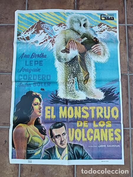 Cine: VKD 2671 EL MONSTRUO DE LOS VOLCANES JOAQUIN CORDERO ANA BERTHA LEPE ADOS POSTER ORIG 70X100 ESTRENO