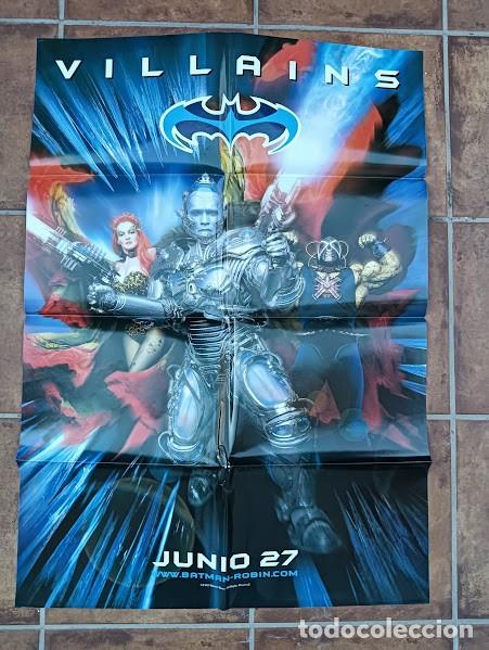 Kino: VKD 2673 BATMAN Y ROBIN VILLANOS CLOONEY SCHWARZENEGGER POSTER ORIGINAL 70X100 ESTRENO